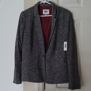 Old Navy Gray Blazer with Red Lining